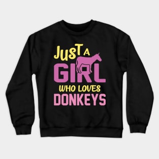 Girl Donkey Crewneck Sweatshirt